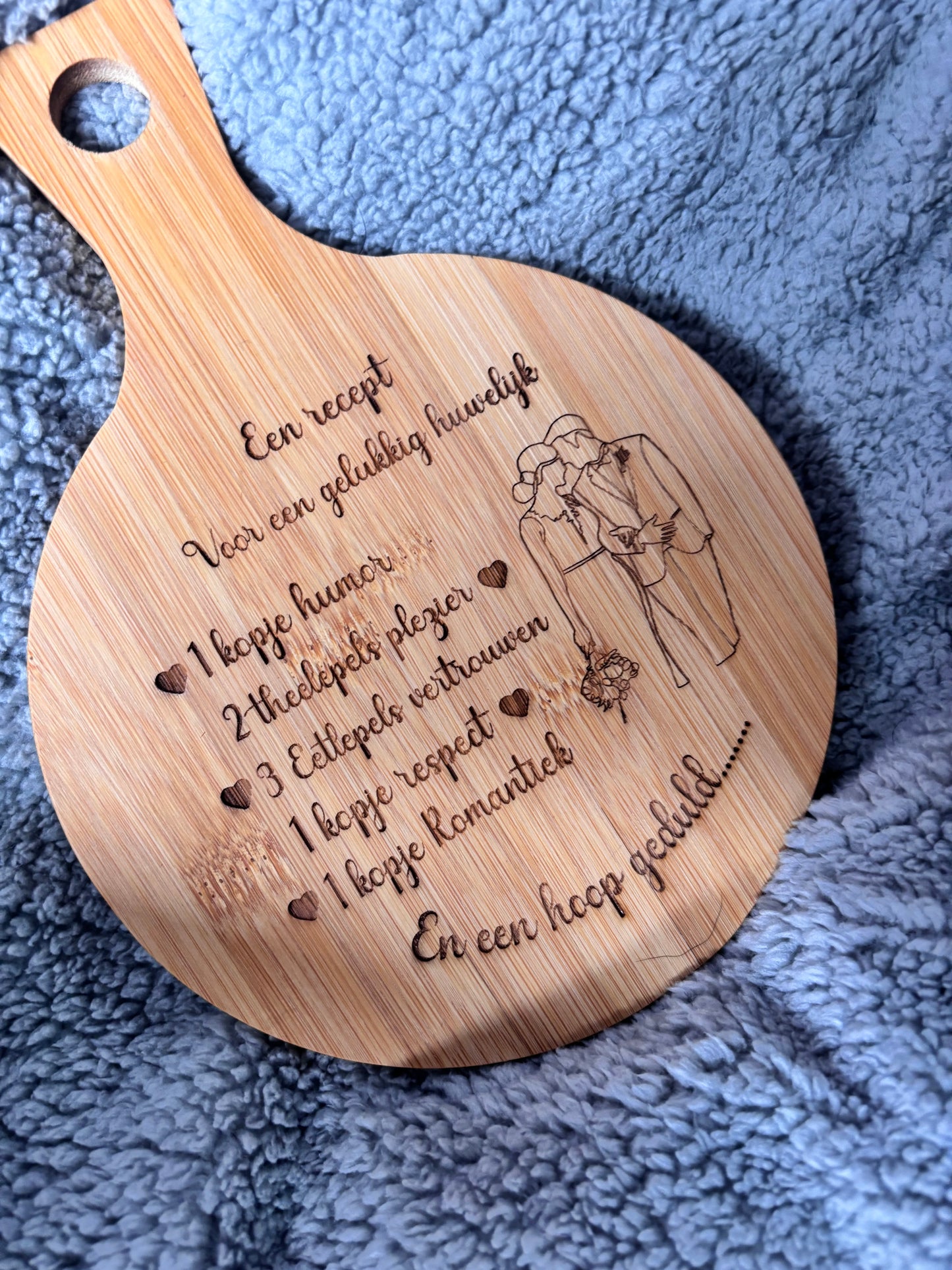 Een recept voor een gelukkig huwelijk - serveerplank