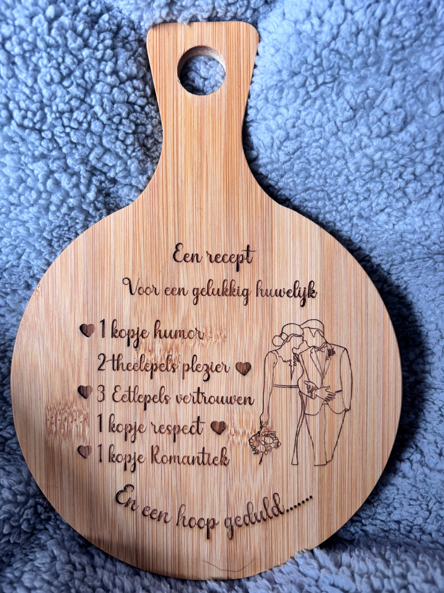 Een recept voor een gelukkig huwelijk - serveerplank