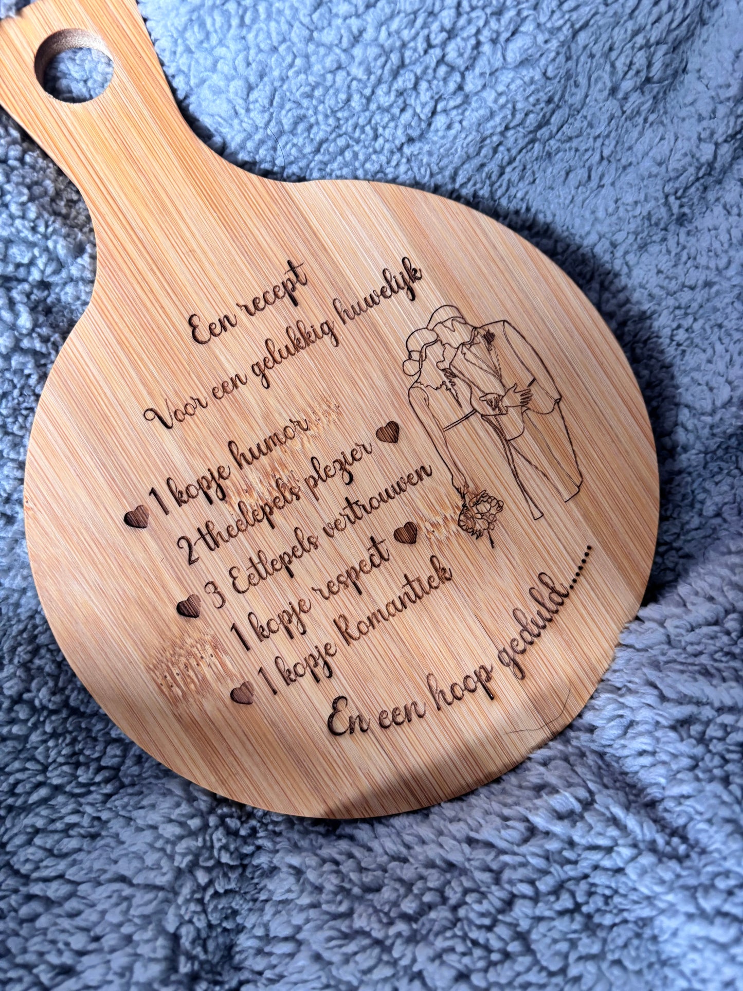 Een recept voor een gelukkig huwelijk - serveerplank