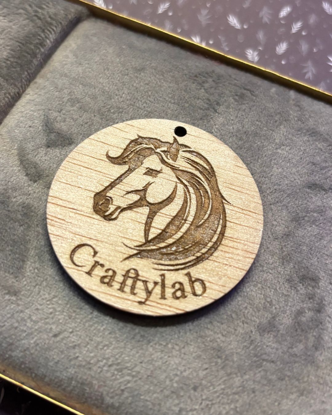 Gegraveerde sleutelhanger Paard