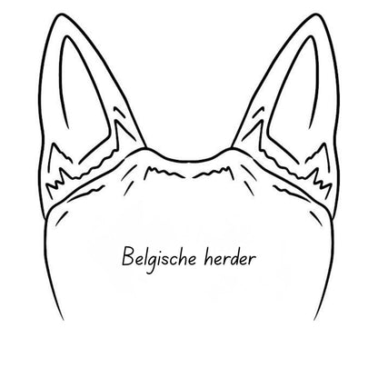 Gegraveerde sleutelhanger hond