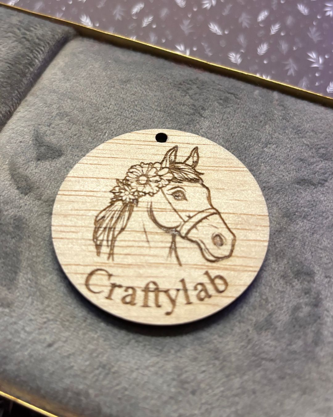 Gegraveerde sleutelhanger Paard
