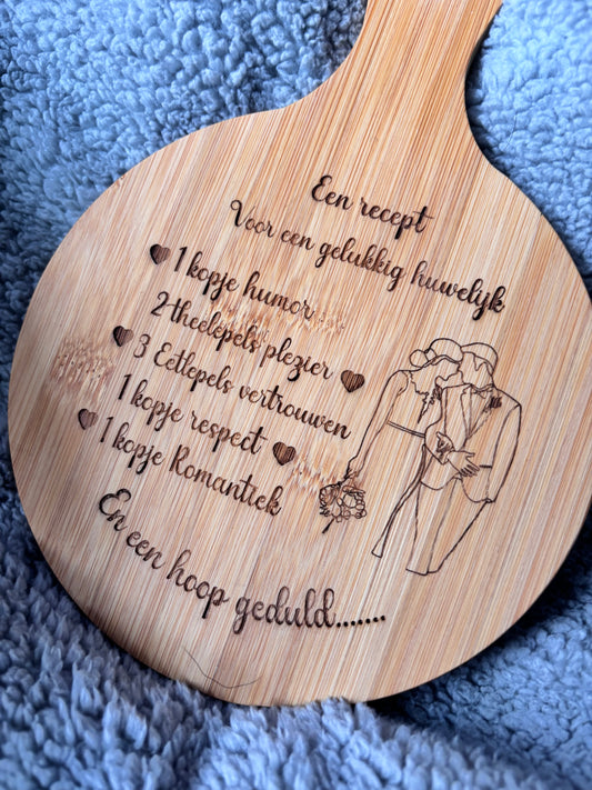 Een recept voor een gelukkig huwelijk - serveerplank