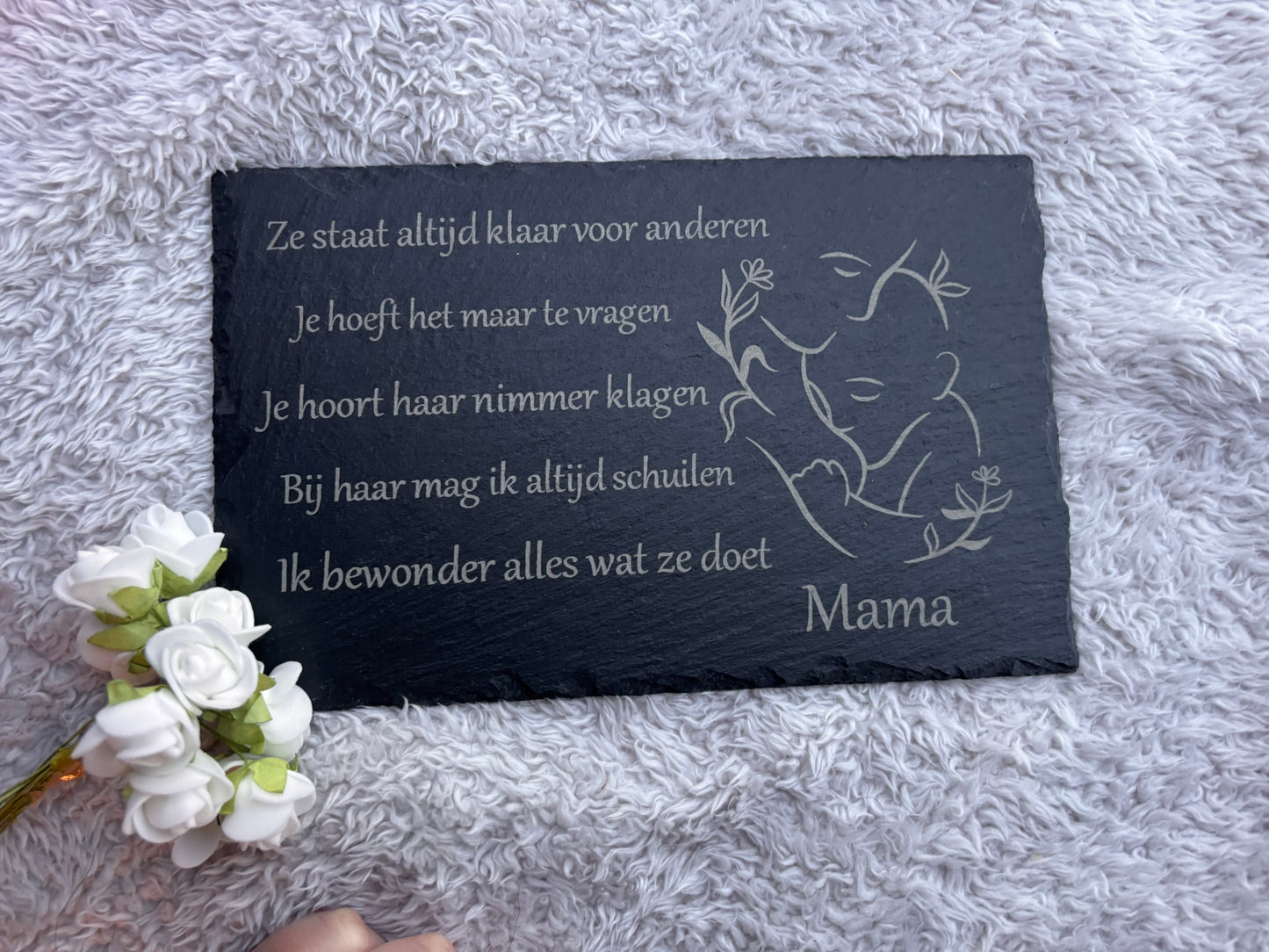 Mama - gegraveerde leisteen
